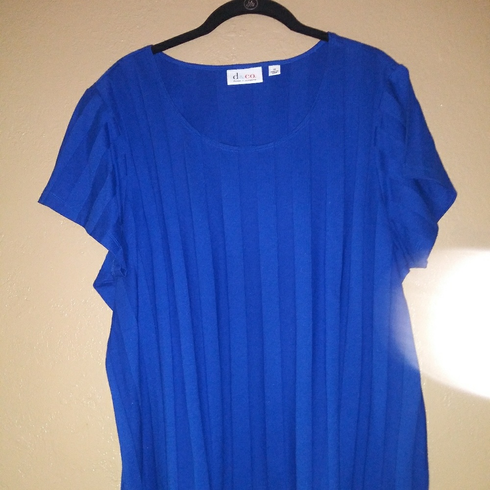 Blue womans top 1X